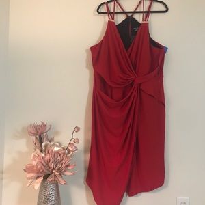 City Chic Red Dress Sleeveless Bodycon NWT
